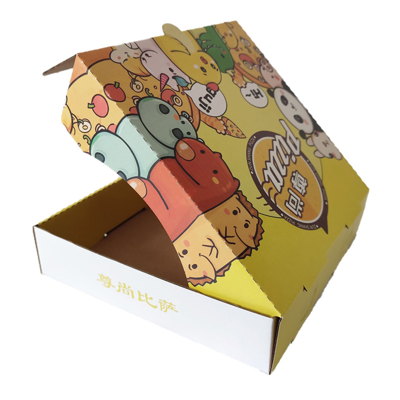 Pizza packaging box with customzied printing