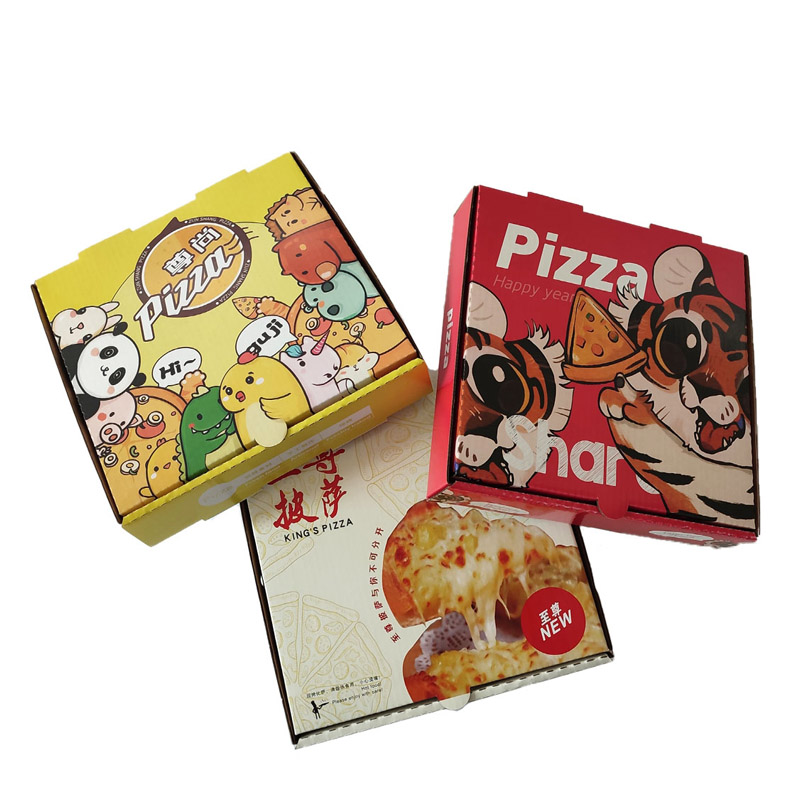 Pizzabox Förpackning wellpappkartong för mat
