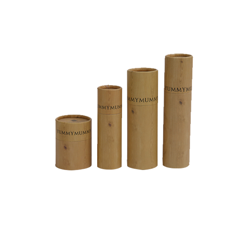Kraft Paper Cylinder paper tube with logo printing