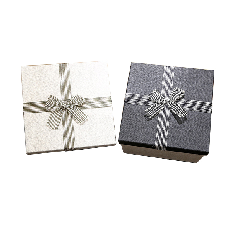 Gift paper box with window on top can see products inside luxury gift box