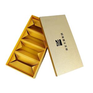 קופסת אריזת מזון מקרטון זהב באיכות גבוהה עם מחיצת נייר