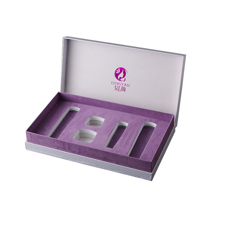Custom logo and size cardboard lamination gift box for cosmetic makeup packaging box
