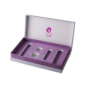 कॉस्मेटिक मेकअप पैकेजिंग बॉक्स के लिए कस्टम लोगो और आकार का कार्डबोर्ड लेमिनेशन उपहार बॉक्स
