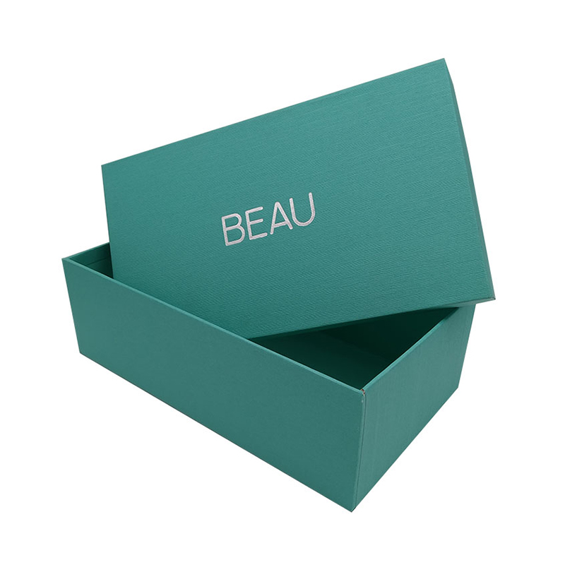 Brand Shoes packaging box OEM hard cardboard box for shoes with logo foil stamping