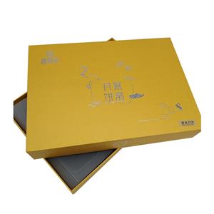 Food paper box for biscuit and dry cargo luxury paper box with logo foil stamping