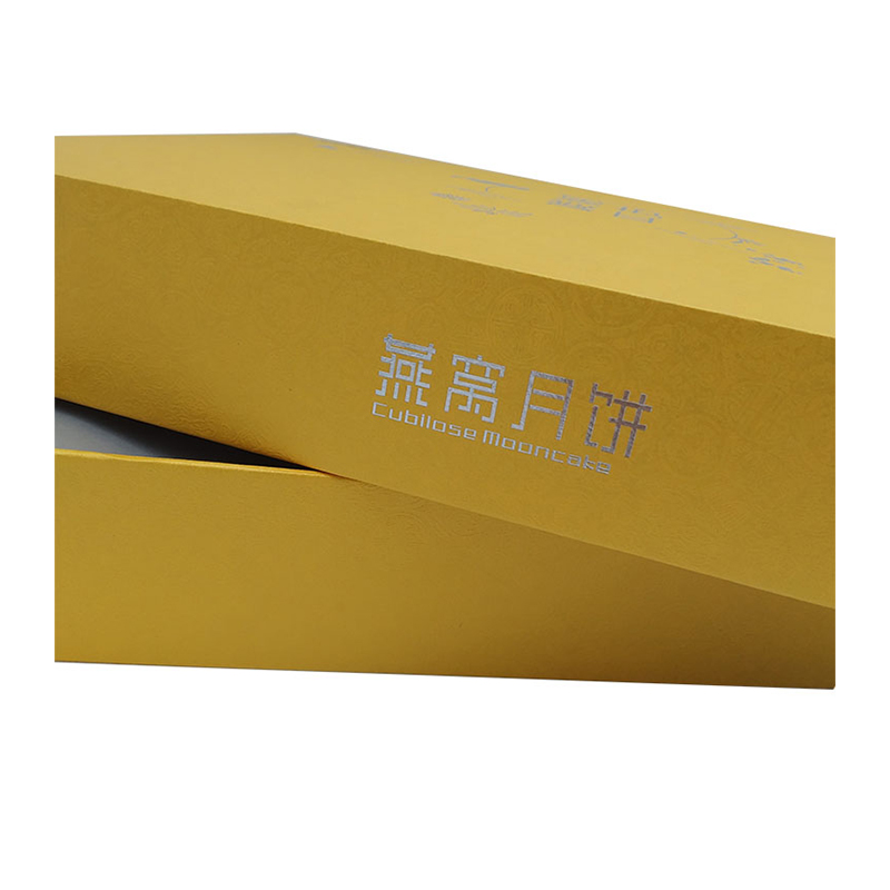 Food paper box for biscuit and dry cargo luxury paper box with logo foil stamping