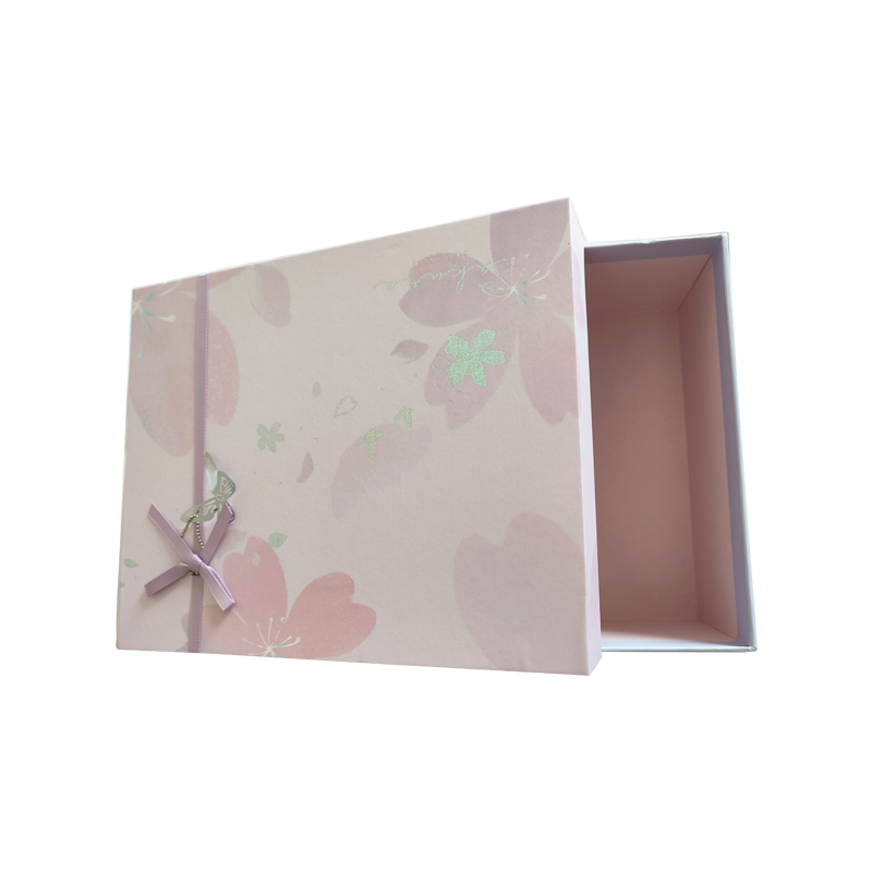 Packaging Lid And Bottom Box Pink Gift Luxury Paper Packing Cardboard Boxes