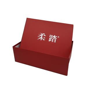 Ny ankomst rød farve tilpasset størrelse stiv papposter papir sko emballage