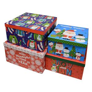 रचनात्मक मुद्रित क्रिसमस कैंडी पैकेजिंग बॉक्स बहुभुज क्रिसमस उपहार बॉक्स