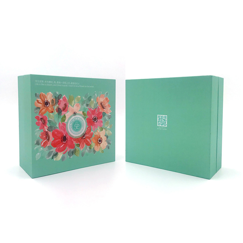 High quality cosmetic packaging box printing on both sides with EVA insert