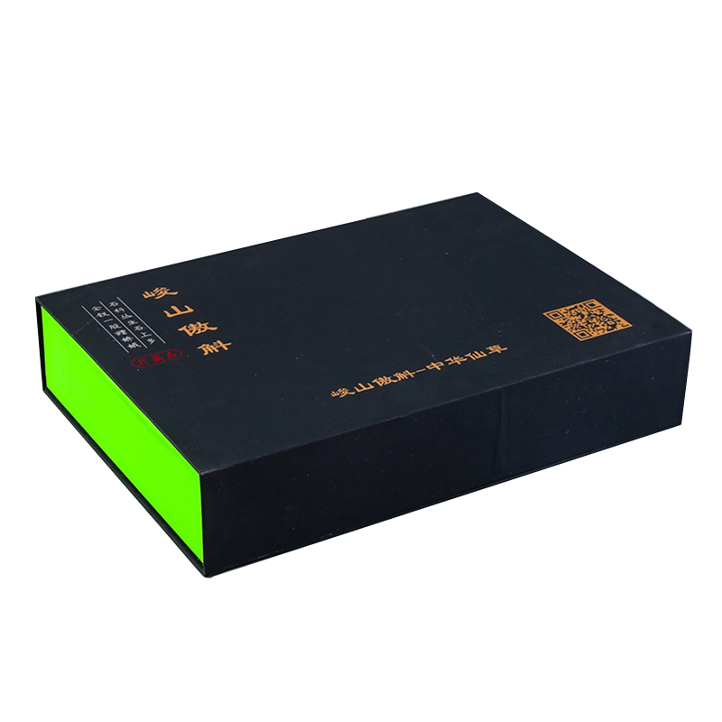 Green paper box magnetic rigid box with EVA insert