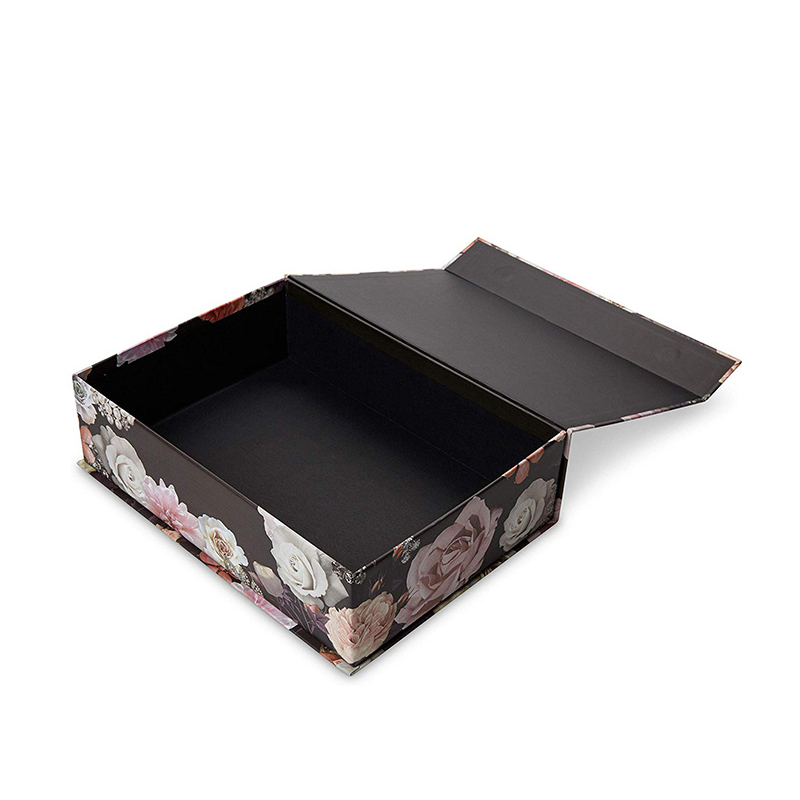 Folding Book Shaped Closure Lid Paper Box Book Style Paper Boxes Magnetic Closure Gift Box