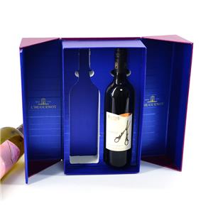 दो बोतलें वाइन पैकेजिंग बॉक्स उच्च गुणवत्ता वाली वाइन उपहार बॉक्स