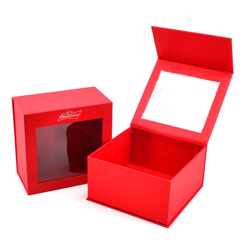 Packaging gift box with PET window