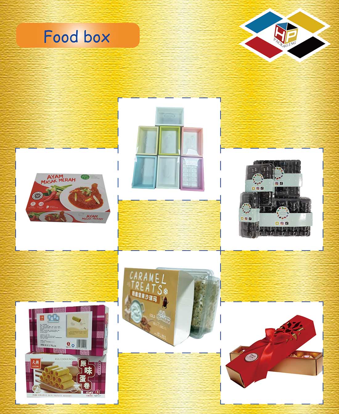 Lid and bottom gift box for Mooncake packaging