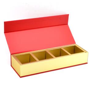 पेपर डिवाइडर के साथ पूर्ण रंग मुद्रण चुंबकीय उपहार बॉक्स के साथ चाय बॉक्स पैकेजिंग