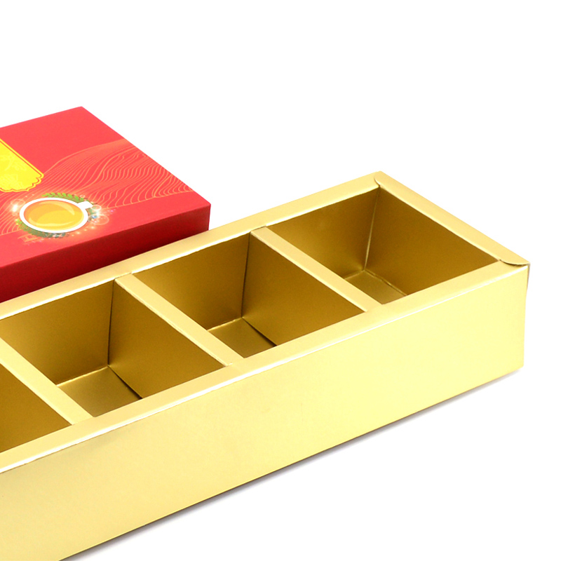 Tea box packaging with full color printing magnetic gift box with paper divider