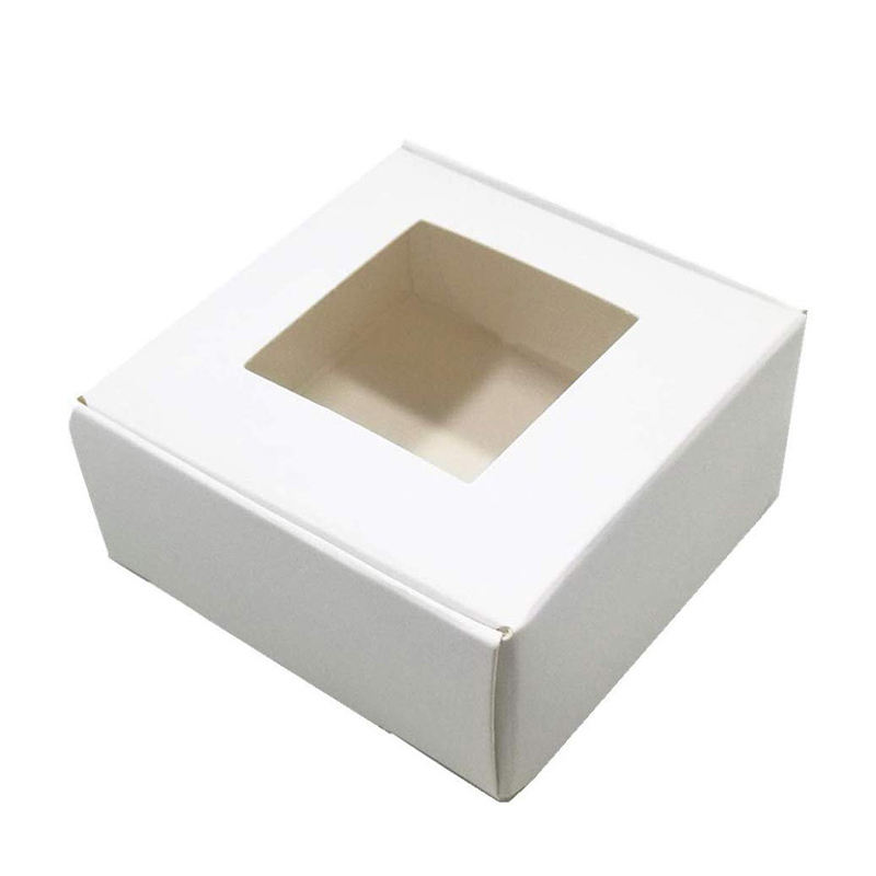 OEM Welcome Factory Brown White Black Square Kraft Paper Gift Boxes Packaging Hollow Out Cardboard Carton For Wedding Party Cookies Candy