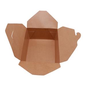 Kraftpapir fødevareemballage boks salat papir boks voksbelægning papir boks