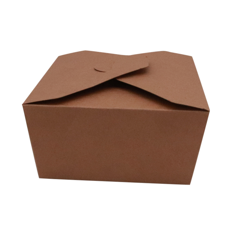 Kraft paper food packaging box salad paper box wax coating paper box