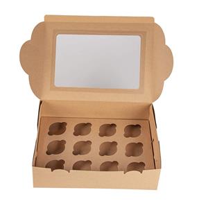 Foldable food packaging box kraft paper box display packaging