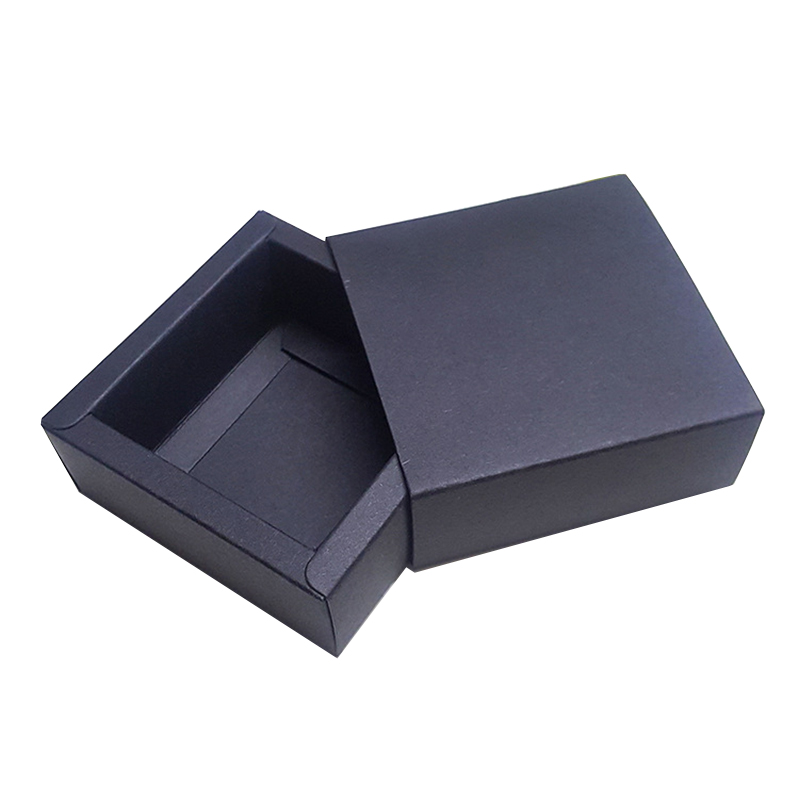 Black color sliding paper box small for gift box soap box