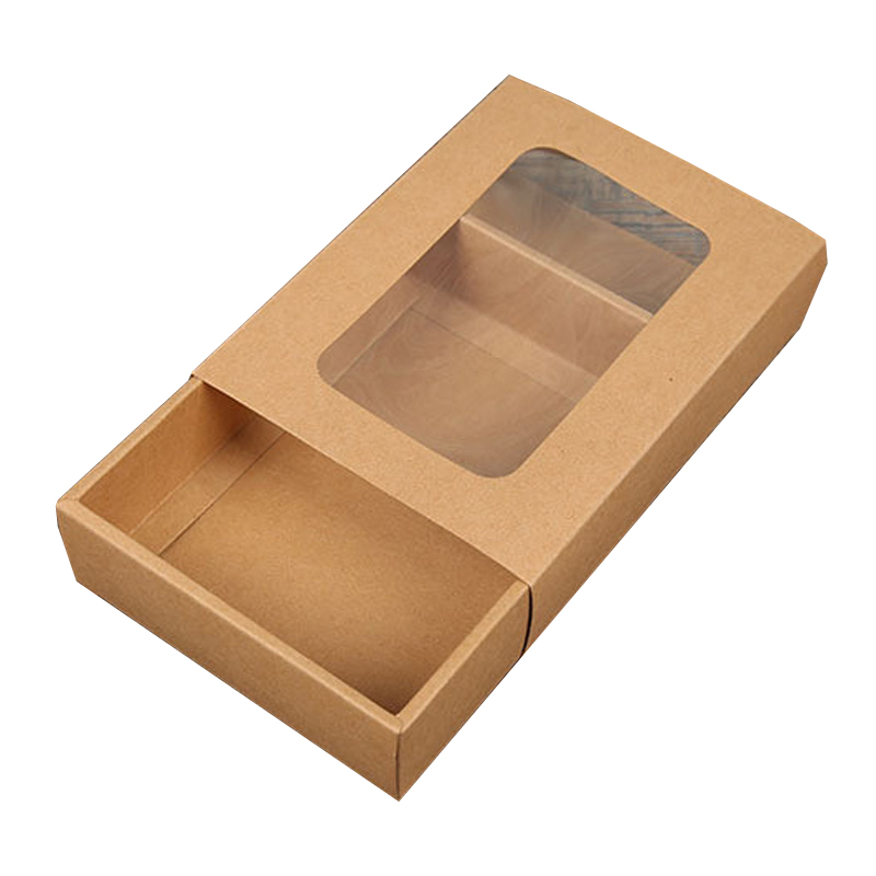 Brown Cardboard Handmade Soap Box Craft Paper Gift Box Packaging Small Kraft Paper Box