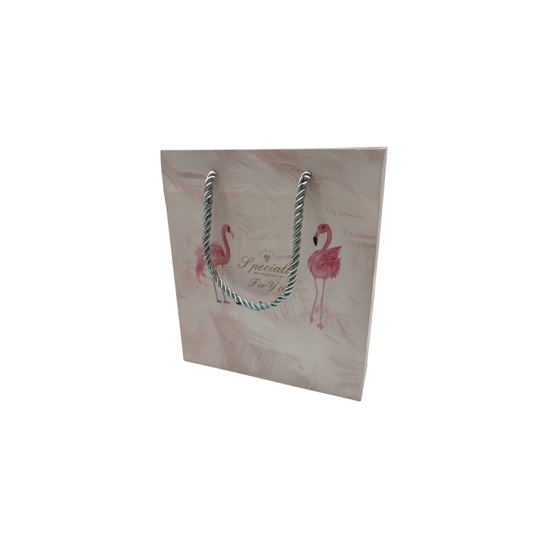 שקית נייר לוגו מודפס בהתאמה אישית בגדי קניות שקיות נייר שקיות מתנה עם ידית חבל