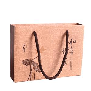 Custom luxury color gift paper shopping bag with your own logo handle kraft paper bags