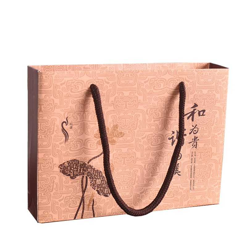 Custom luxury color gift paper shopping bag