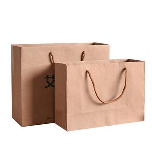 Kraftpapirpose til indkøbslevering papirforsendelsespose stofpapirpose