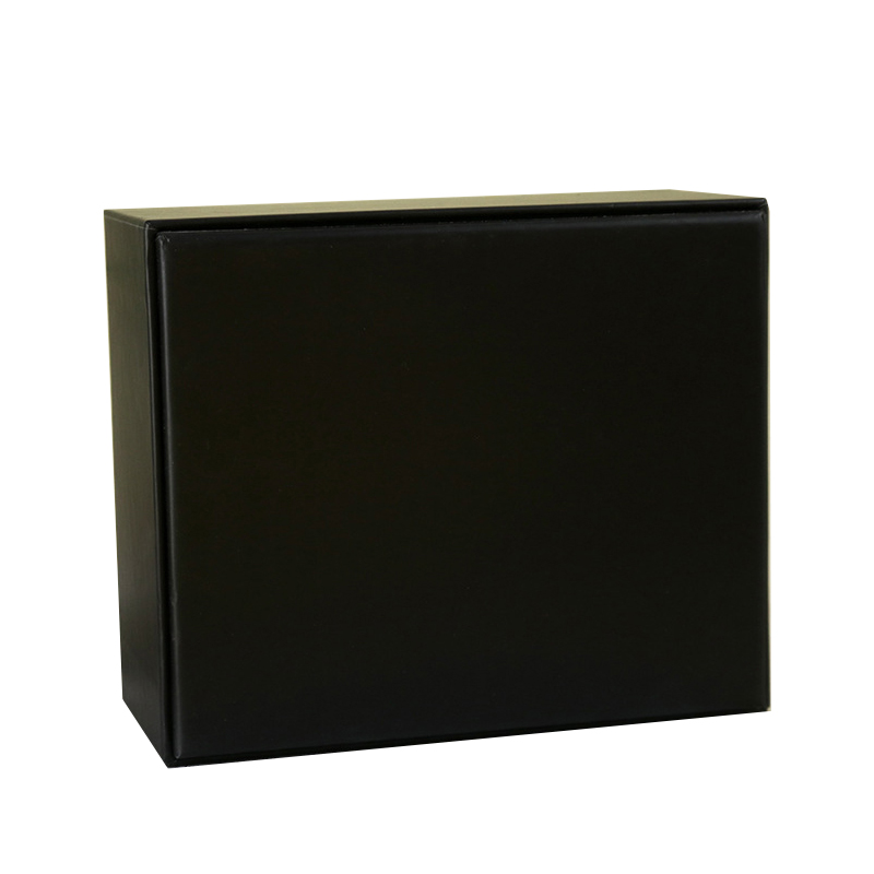 Custom luxury rigid sleeve boxes black tray packaging luxury gift boxes