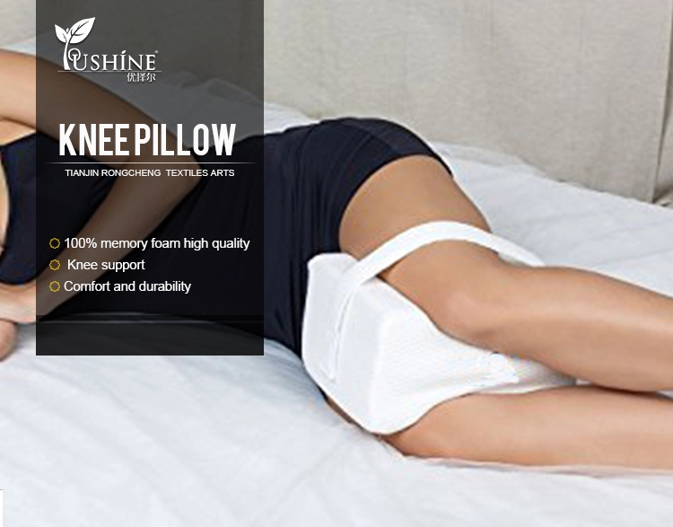 Knee Pillow for Side Sleepers -%100 Memory Foam Leg Pillow for Sleeping -  Helps