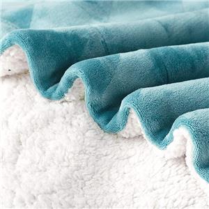 Manta de lana doble suave Sofá de cama Colchas de terciopelo de cordero grueso de invierno Manta de tiro Sherpa sólida