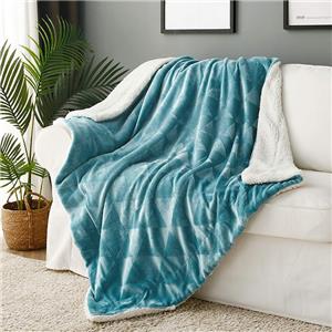 Super Soft Extra Cozy Warm Double Wool Blanket Bed Sofa Winter Thick Lamb Velvet Bedspreads Solid Sherpa Throw Blanket