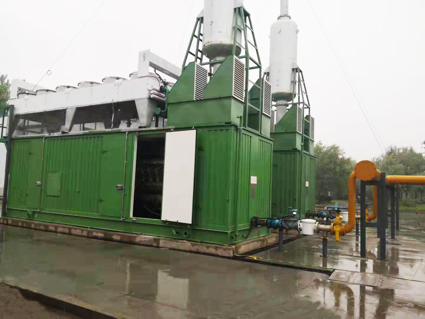Landfill biogas power plant with jichai gas genset