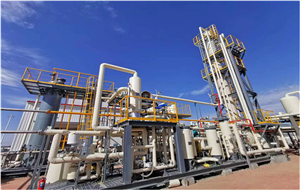 Natural gas decarbonization & deacidification device