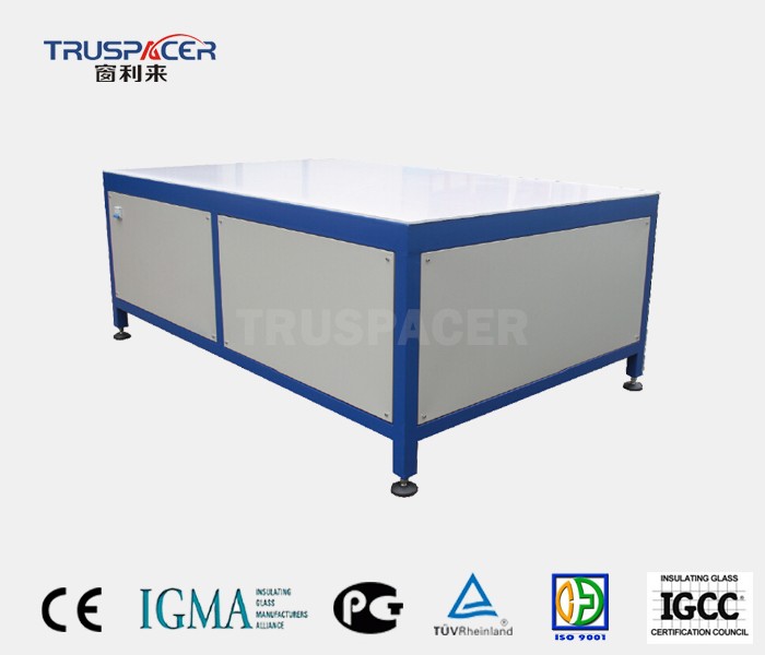 Hollow Glass Air Assembly Application Table