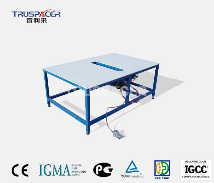 Insulating Glass Tilting Assembly Table