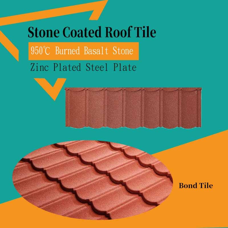Terra Cotta Bond Tile Steel Roofing