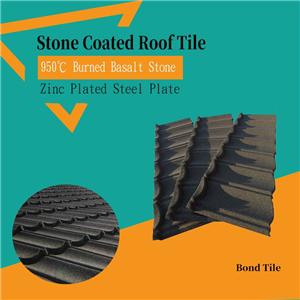 Black Bond Tile Steel Roofing Metal