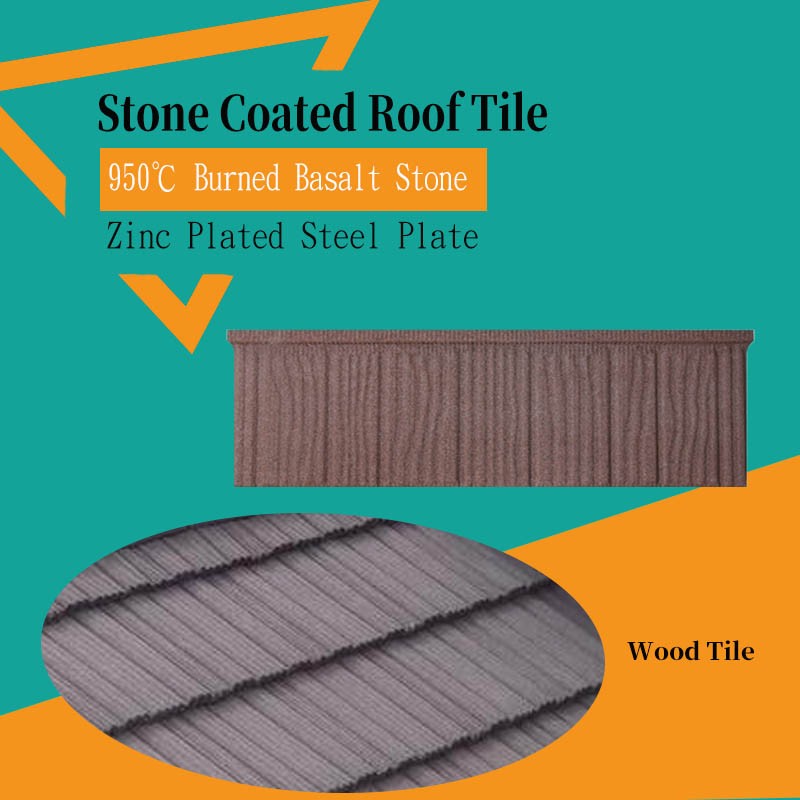 Kayumanggi Wood Tile Decra Stone Coated Steel
