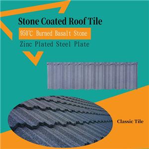 Blue Classic Tile Slate Tumingin ang Roofing Metal