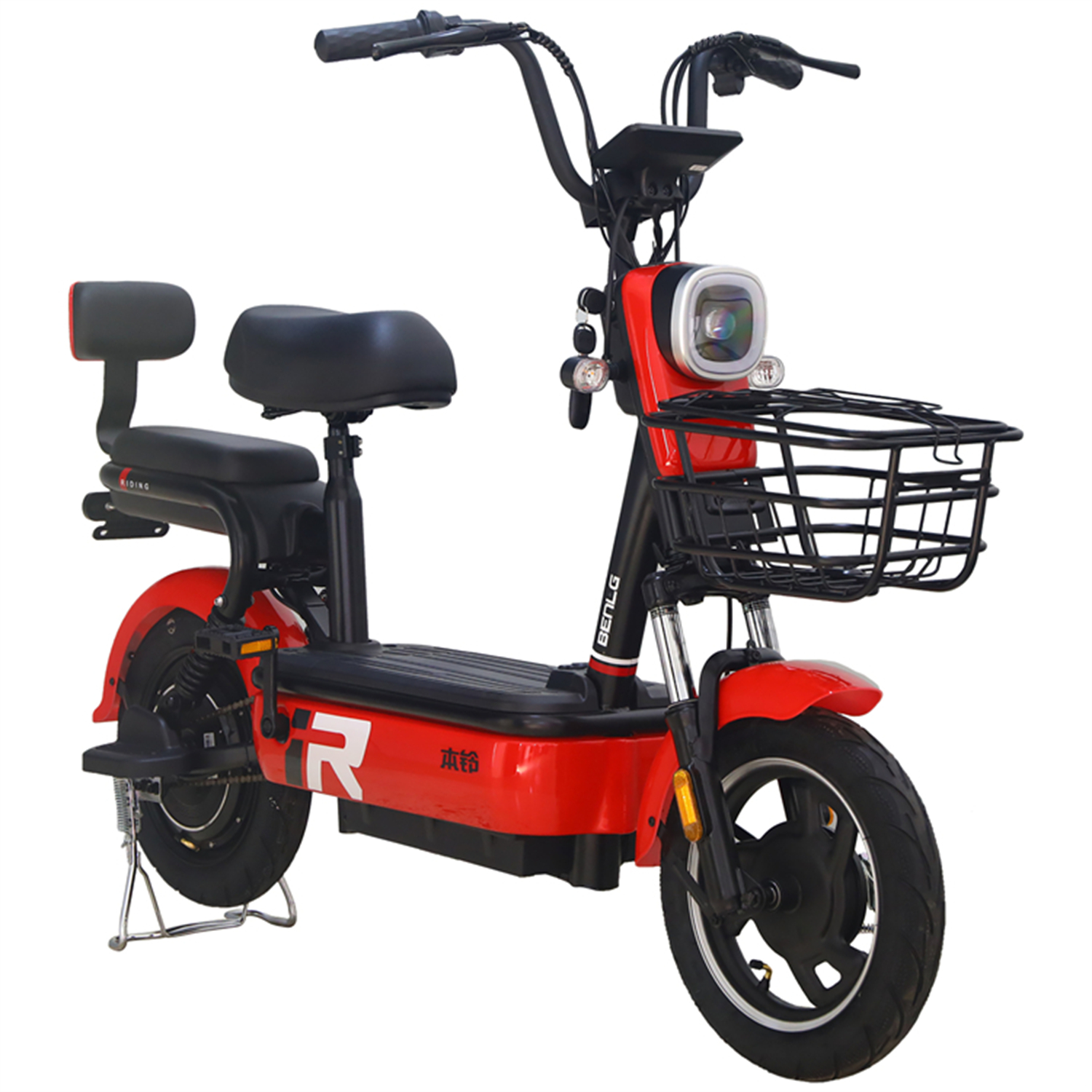 Benlg Bentley 48V PREFACE Electric 2 Wheels Bicycle for Adults, red
