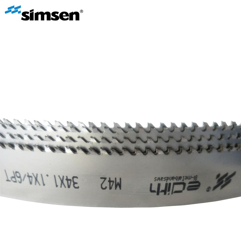 Hoja de sierra de cinta para corte de aluminio con muestra disponible