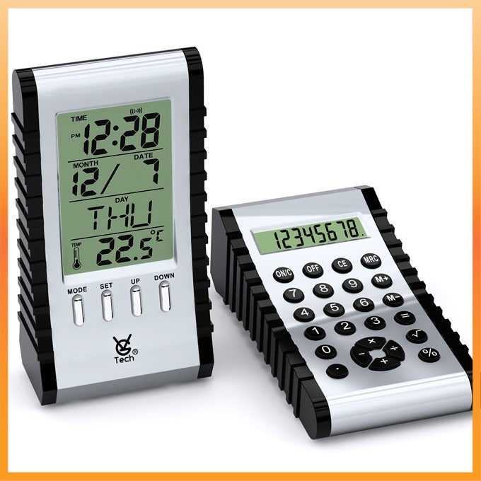 Supply Digital Plastic Alarm Clock With Calculator Factory Quotes OEM