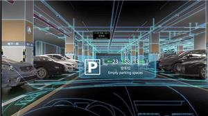 Schéma d'application de la transmission en réseau dans un parking intelligent