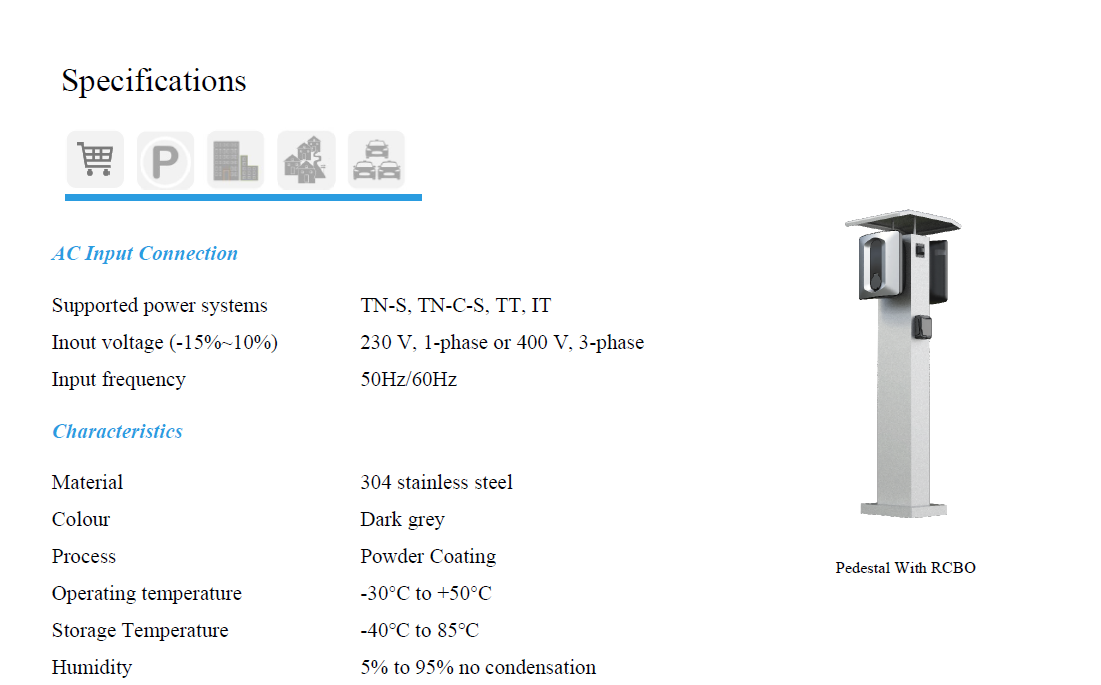 smart pedestal charger