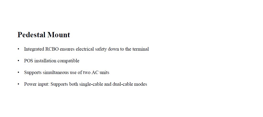 mounting solution AC charger