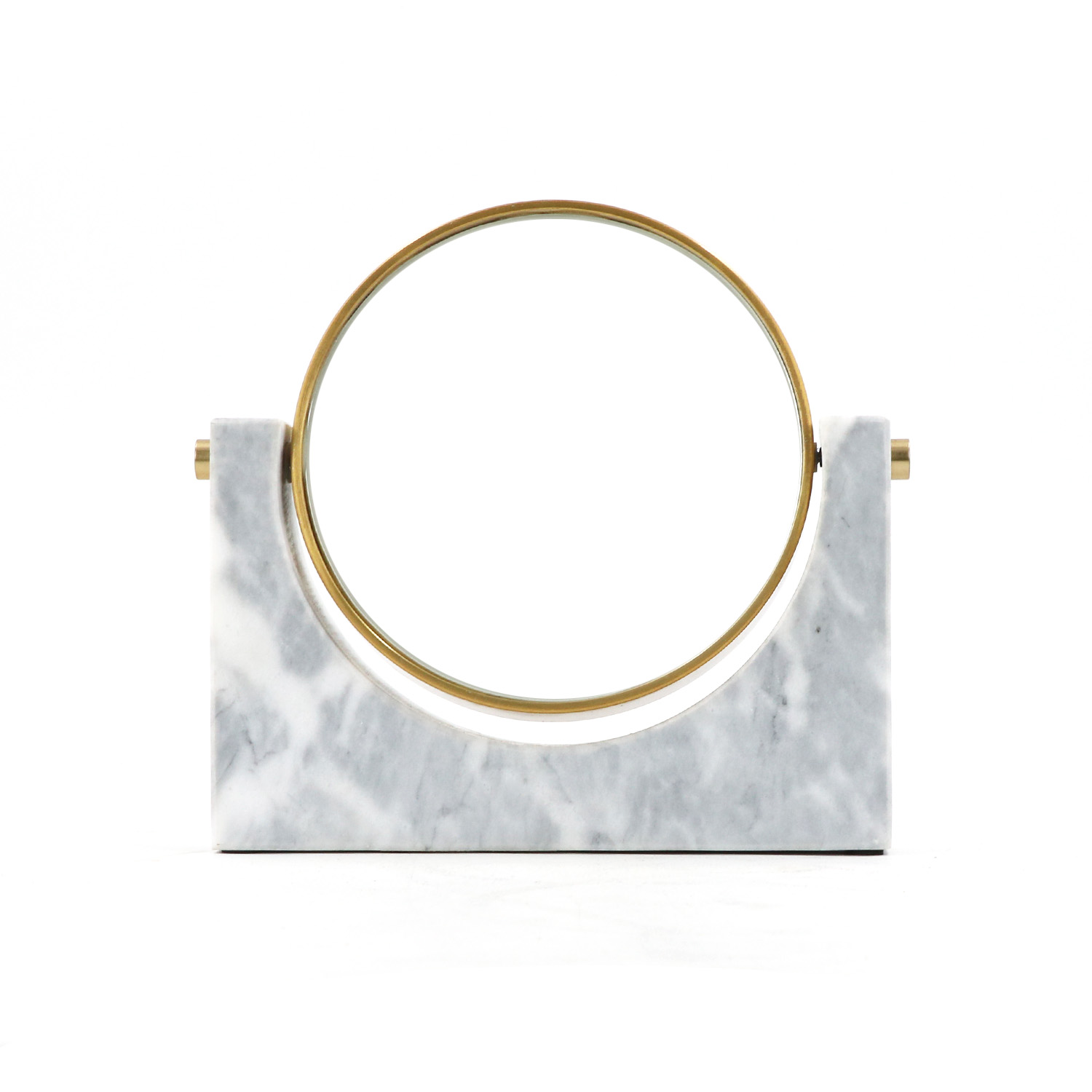 Cheap marble double sided makeup mirror